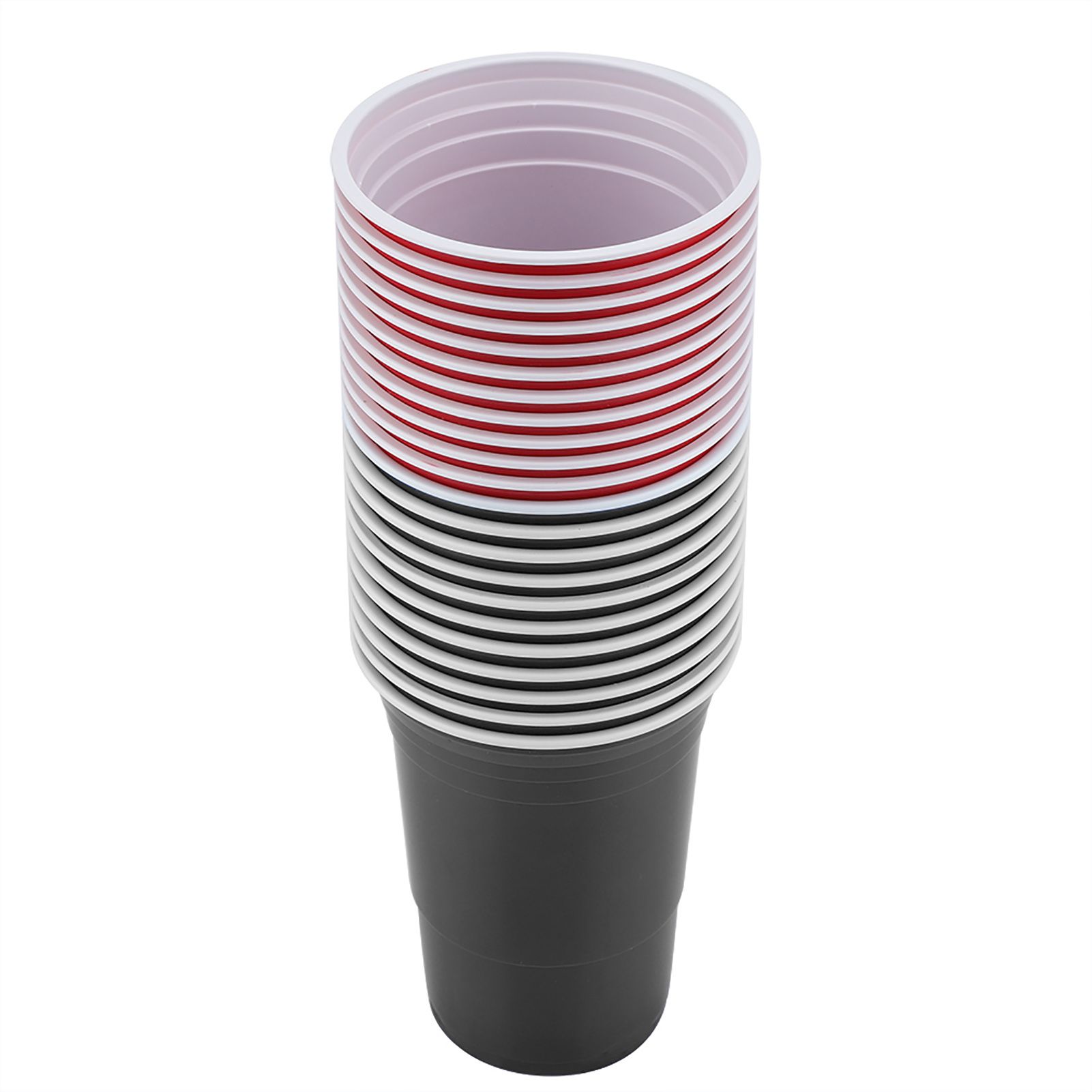 Beer Pong Set Beer Pong Drinking Game Set Beer Pong Cups22 Cups 4 PingPong Balls Red Black — image 6