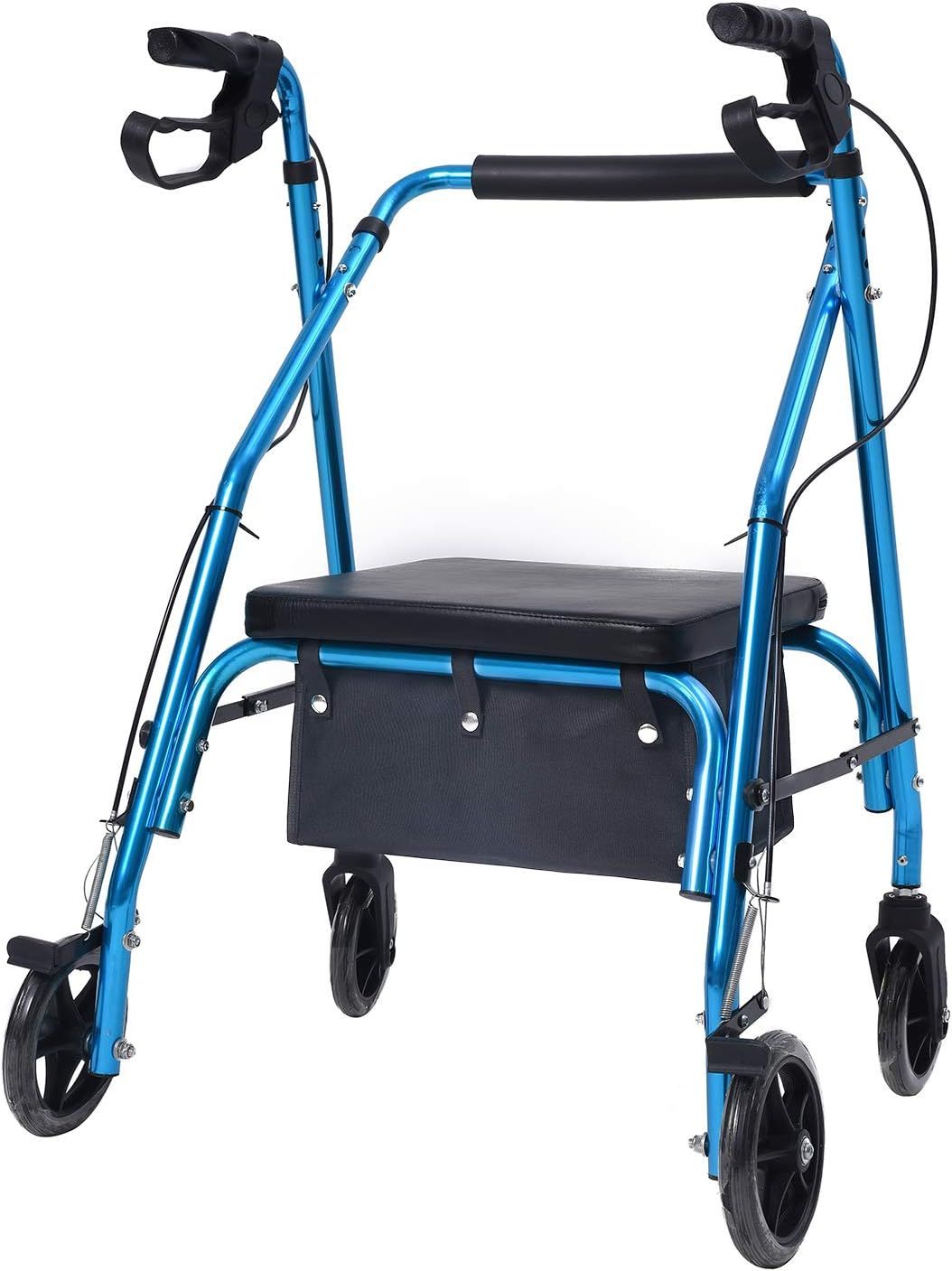Large Walker Bag Under Seat for Four Wheel Rollator, Rollator Bag Tote Organizer Pouch Storage to Walkers for, Walker Accessories โ image 5