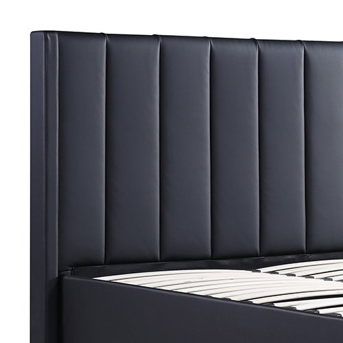 Prado Gas Lift Queen Bed Frame Non-woven Fabric MDF KD Slats — image 5