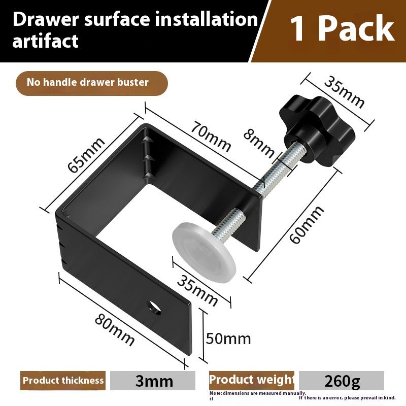 1pcs Professional Jig Cabinet Tool Home Furniture Installation Tool Steel Drawer Front Installation Clamps Drawer Panel Clip โ image 5