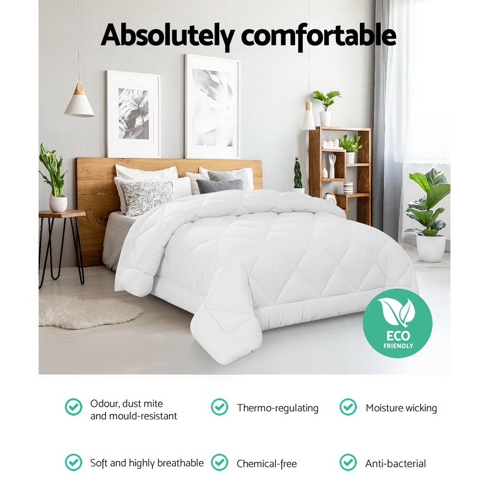 Giselle Bedding 700GSM Microfibre Bamboo Quilt King โ image 4