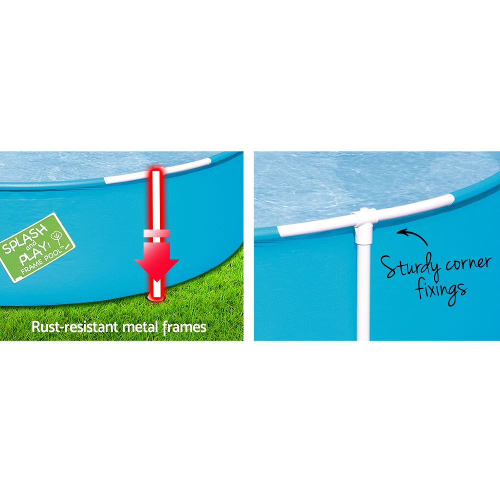 Bestway Kids Pool 152x38cm Round Steel Frame Swimming Pools Above Ground 580L — image 3