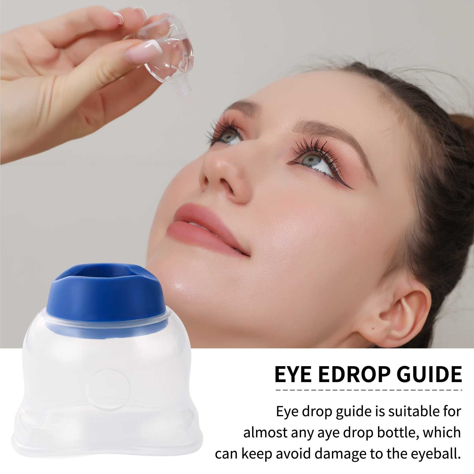 Eye Dropper Adapter, Reusable Ergonomic Dispenser Compatible with Most Standard Bottles, Hygienic One-Hand Operation pink color — image 5