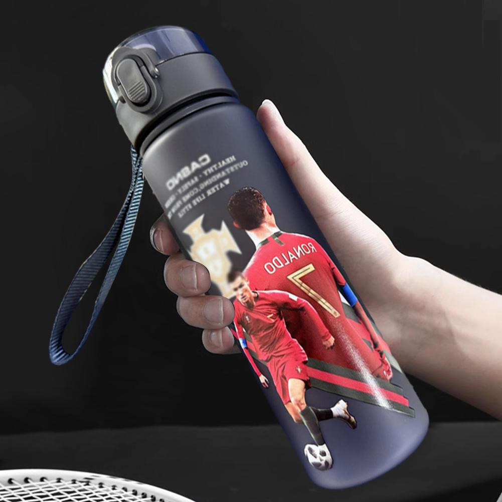 Ronaldo Sport Water Bottle with Blender Ball - BPA-Free Protein Shaker Cup B 560ml — image 6