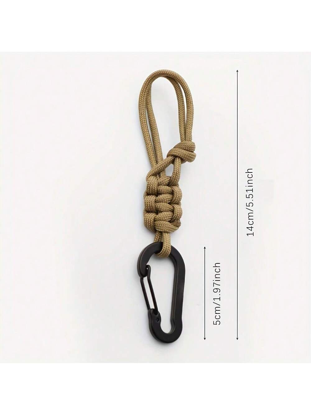 3Pcs Adjustable Multi Functional Handmade Woven Water Bottle Holder With Keychain Durable Outdoor Accessory Suitable For Hiking Camping and Travel Hanging — image 5