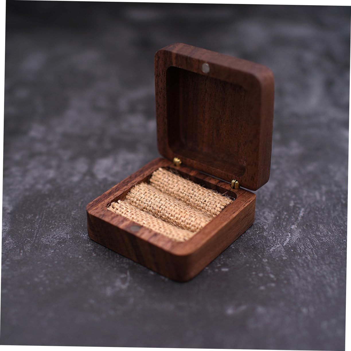 Black Walnut Ring Box Bulk Jewelry Wedding Jewelry Storage Container Jewelry Retail Box Jewelry Manager Jewelry Storage Manager — image 4