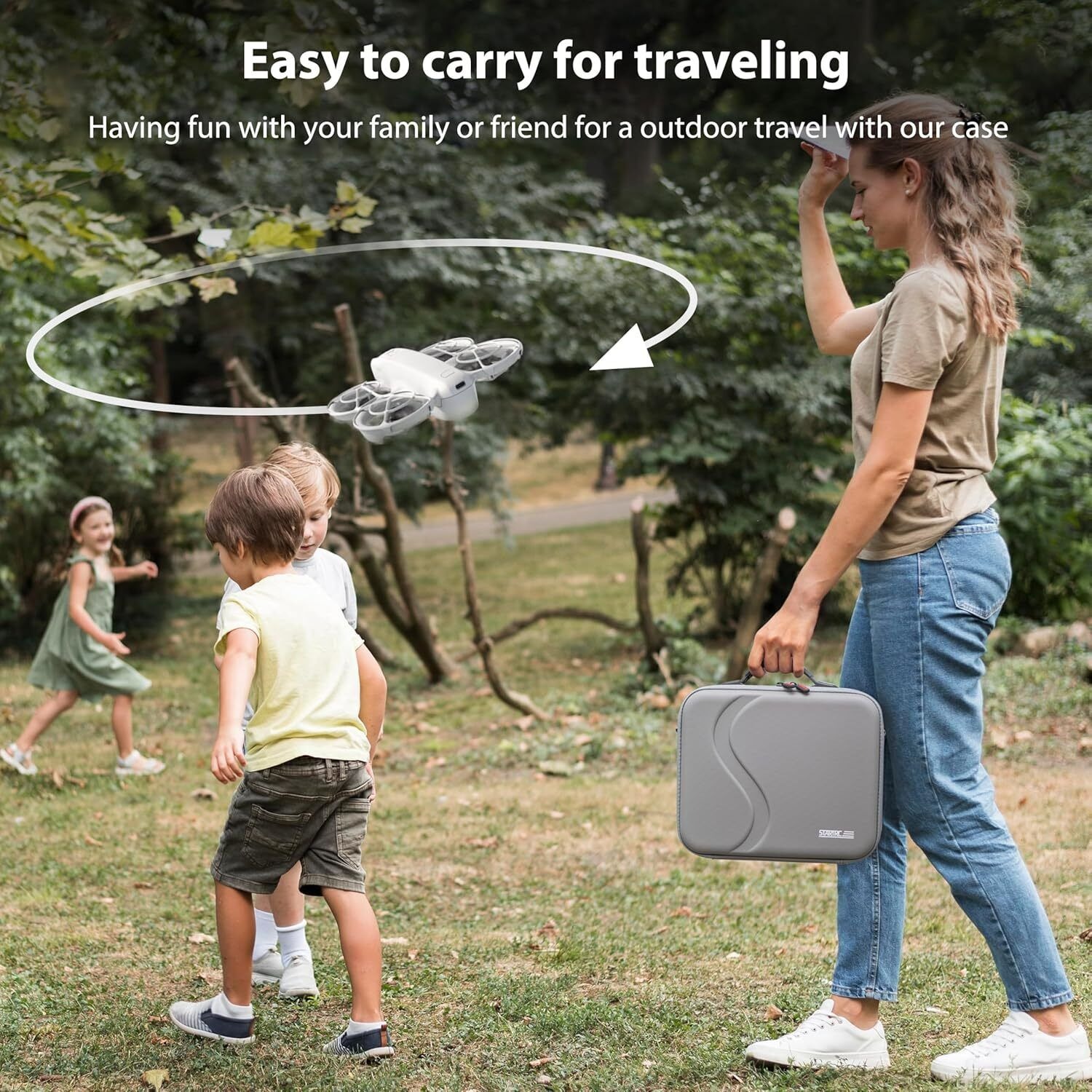 STARTRC Carrying Case for DJI Neo Portable PU Storage Protective Bag for DJI Neo Fly More Combo Accessories, Neo Intell β image 5