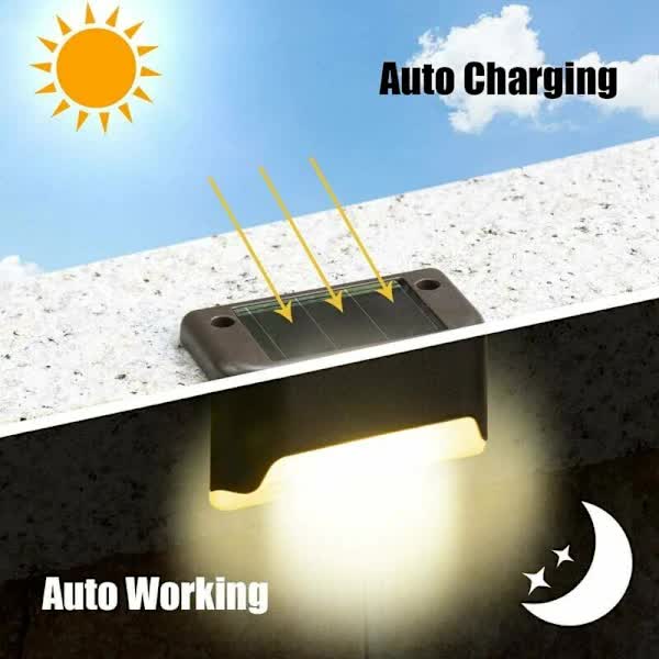 Set of 4 outdoor solar lights, waterproof LED lights for outdoor use — image 5