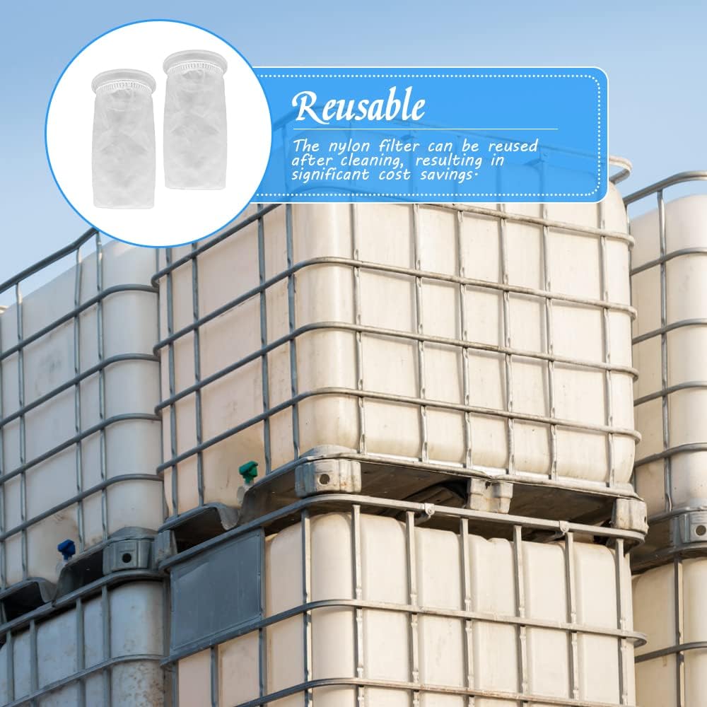2pcs Nylon IBC Filter, IBC Rainwater Tank Filter Washable IBC Replacement Filter Nylon - IBC Tank Lid Fitting (105mm) — image 4