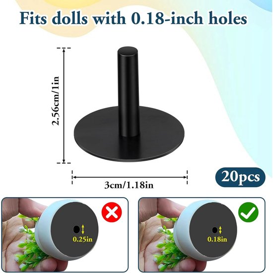 20-Piece Rubber Duck Holder - Black Car Duck Holder - Car with Self-Adhesive Duck Pads for Dashboard Display Duck Accessories (Rubber Duck Not Included) — image 2