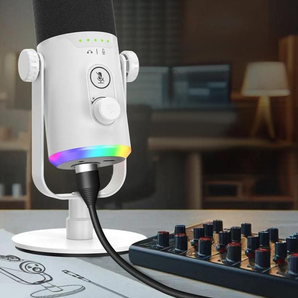RGB Dynamic Gaming Microphone XLR/USB Interface for PC Streaming Podcast Recording Style 1 — image 5