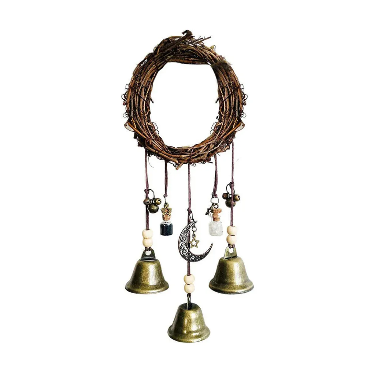 Wall Hanging Bohemian Door Handle Decoration Witch Bells for Home Festival Decor — image 2