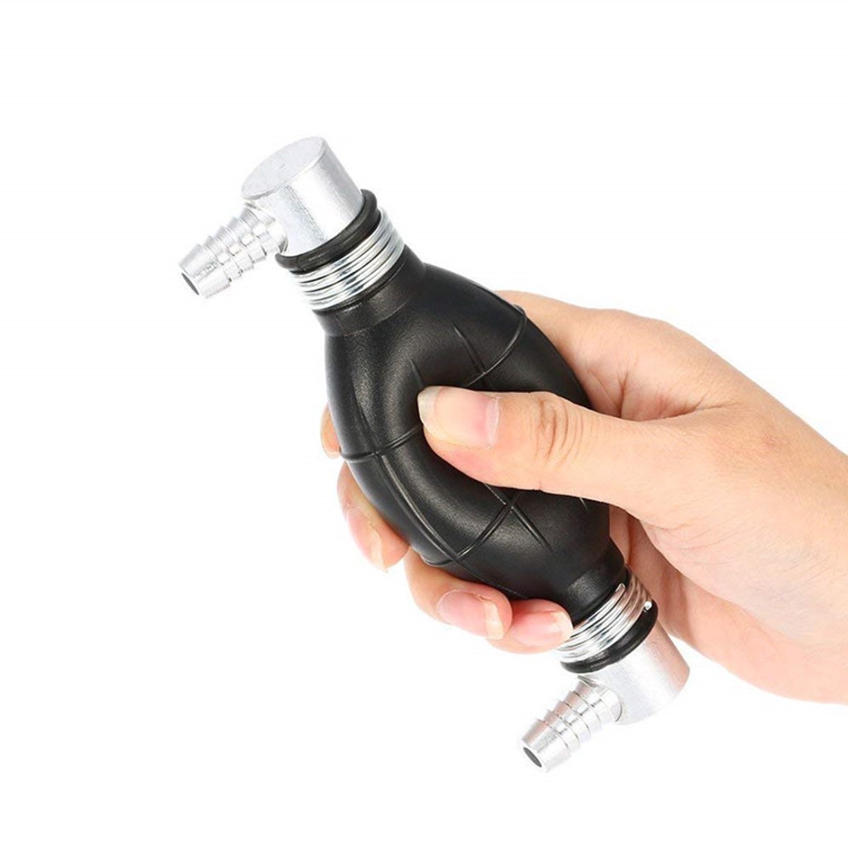 Siphon pump - Hand pump - Oil pump - Siphon pump - Fuel - One-way valve - For boat engine, camper, tractor, motorhome - Black - No hose — image 3