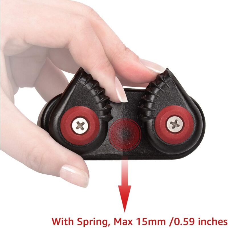 ROpe Cleats, Ball Bearing Quick Entry Cam Cleats For Line Sizes Up To 5/8 Inch, Dinghy Accessories — image 3