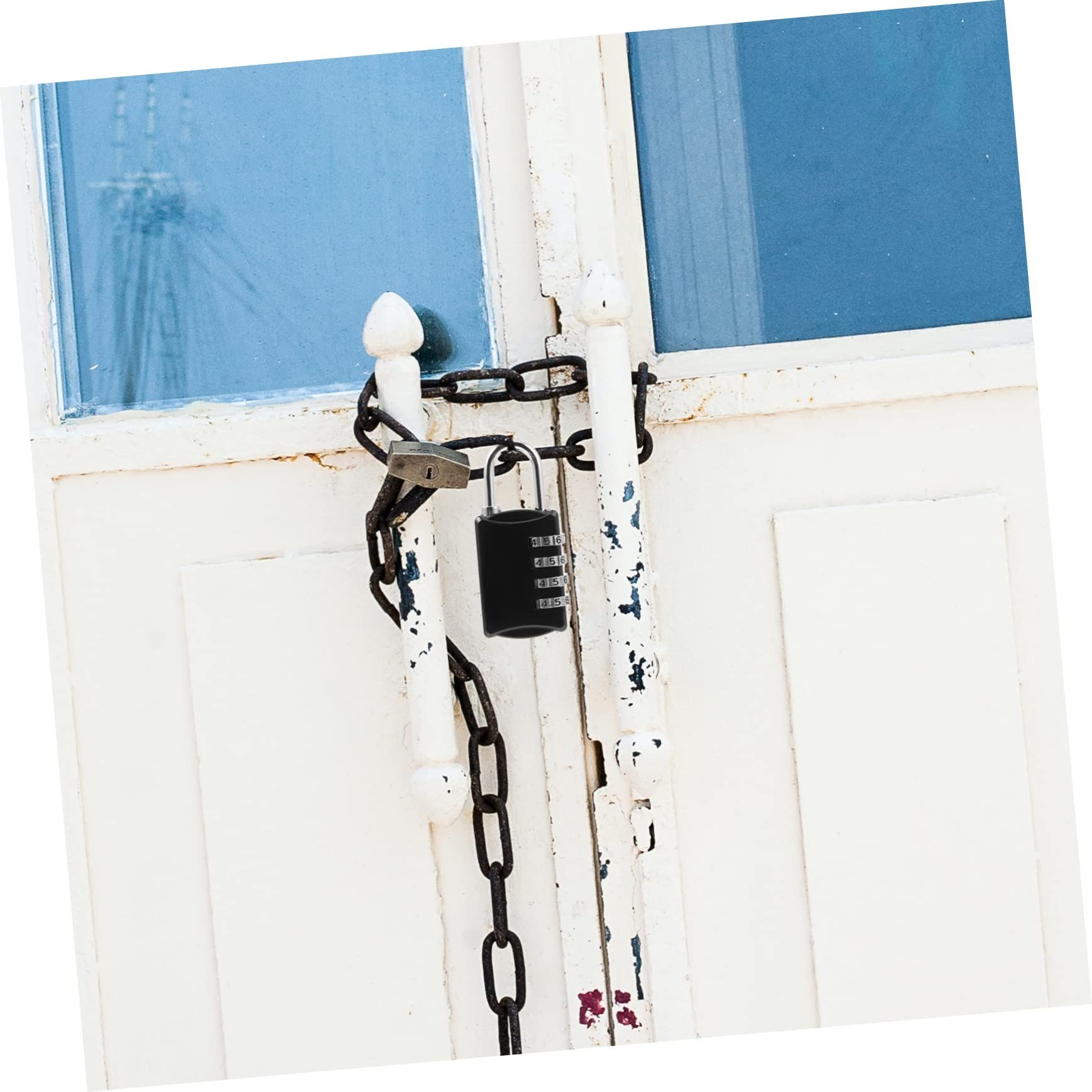 4 Password Lock Pad Lock Padlock Lock Locker Lock Locks Outdoor Shackle Locker Heavy Duty Lock Luggage — image 4