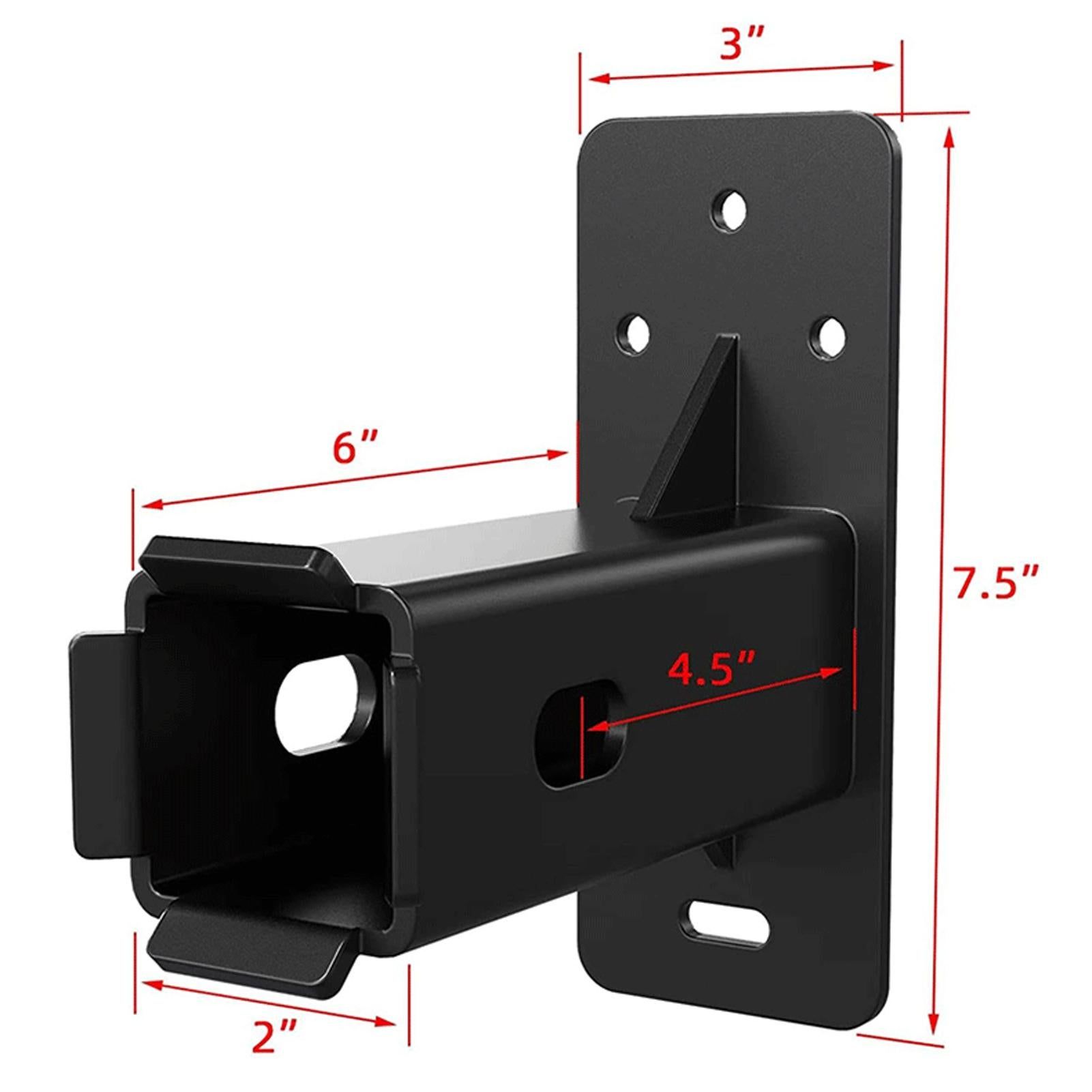 2 Inch Hitch Wall Mount Bike Rack Heavy Duty Metal Storage Holder 300lbs ty — image 2