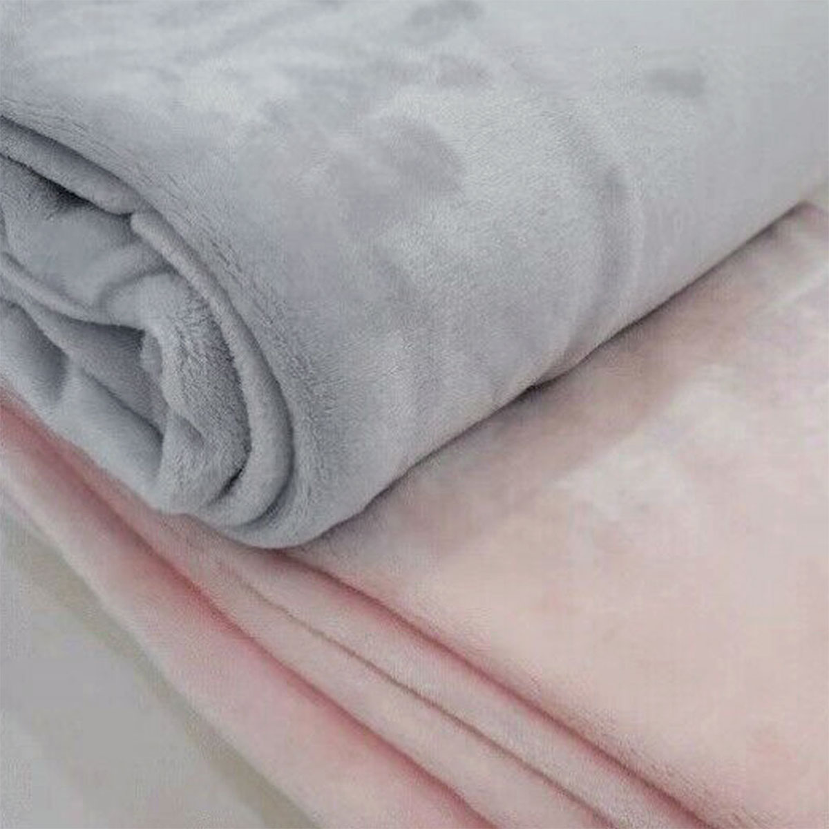 Super Soft Micro Flannel Plush Blanket Single 150 x 220 cm Cream — image 3