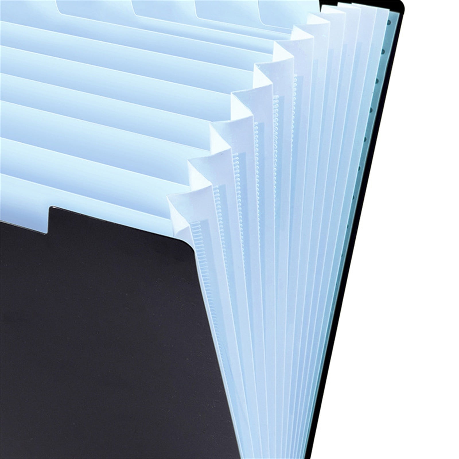 Accordion File Organizer Expanding File Folder with 12 Pockets Portable Receipt Paper Bill Document Organizer Letter/ Size Filing Folder Schǒ-ǒl Black C — image 6