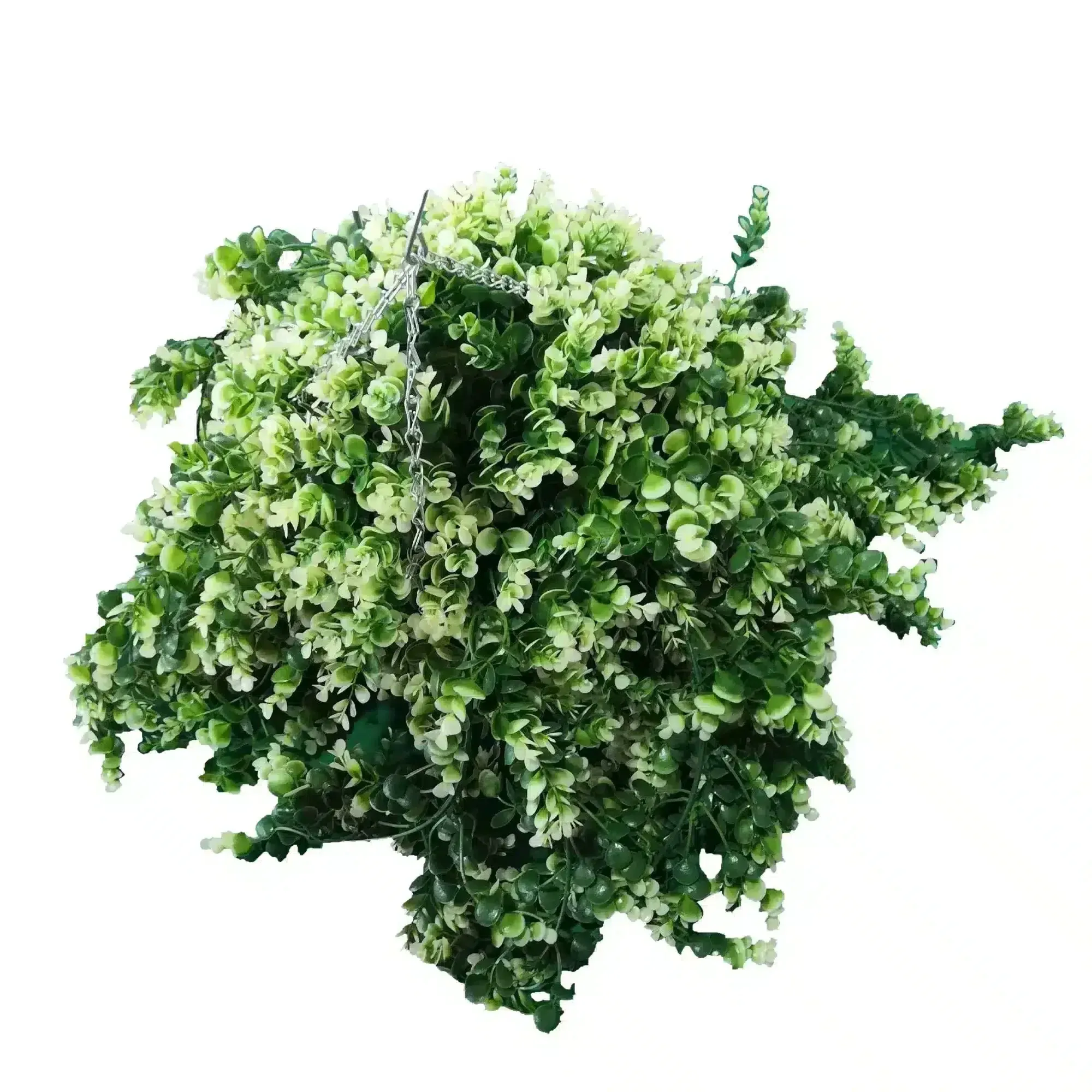 Artificial Spring Evergreen Hanging Basket UV Resistant 43cm — image 3