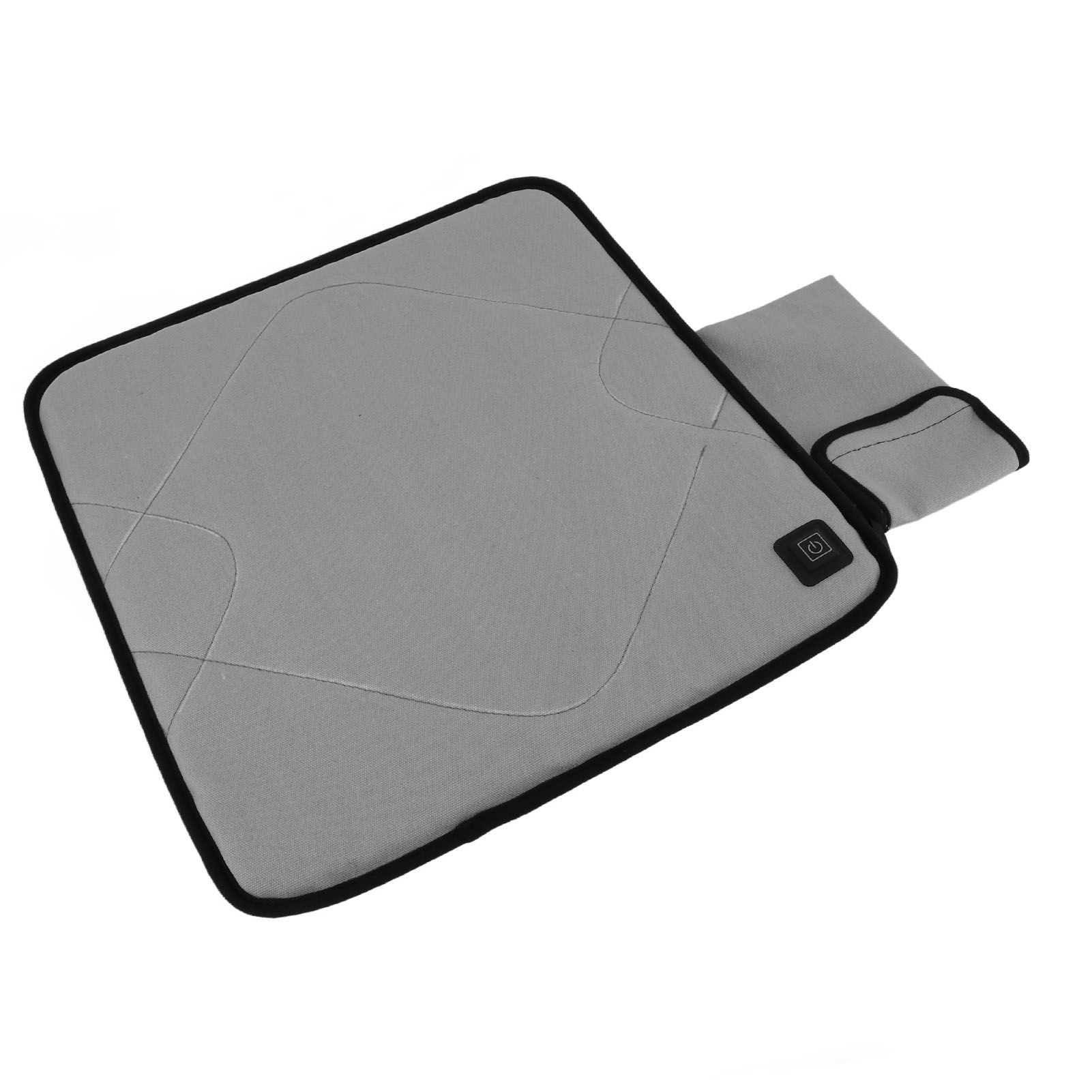 USB Heated Seat Cushion Adjustable Lightweight Heated Stadium Cushion for Camping Fishing Home Office Deep Gray โ image 4