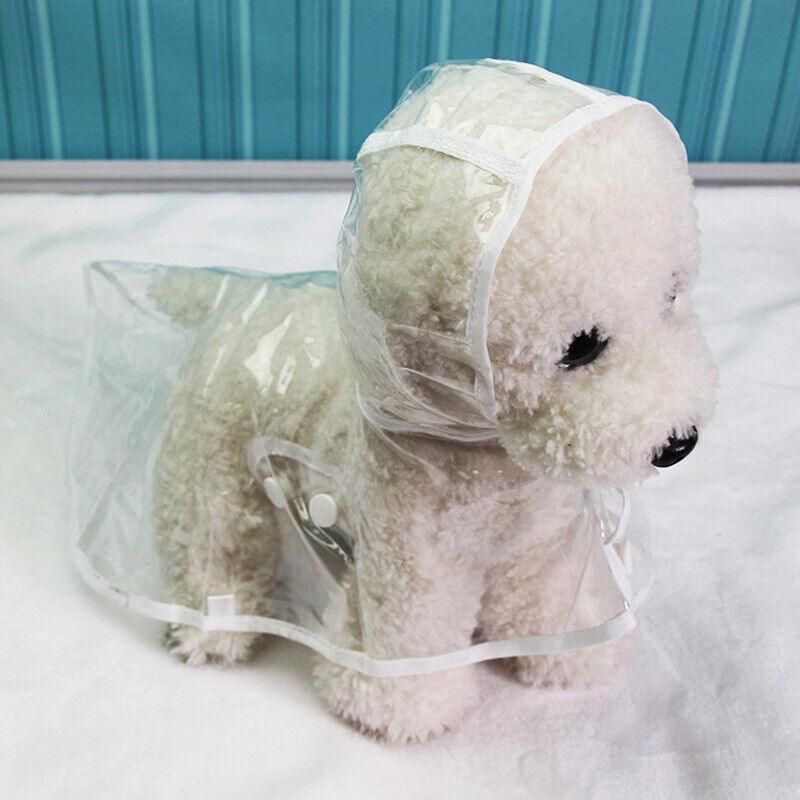 Puppy Waterproof Pet Dog Raincoat Jacket Clothes Vest Rain Outdoor Coat Hoodies Yellow - M — image 6