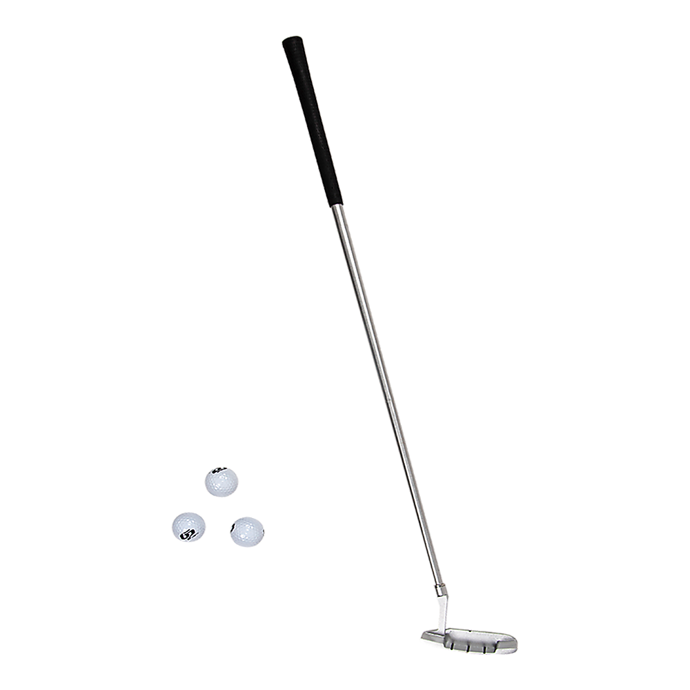Indoor Practice Putting Green 2.5m Mat Inclined Ball Return Fake Grass 2 Holes — image 6