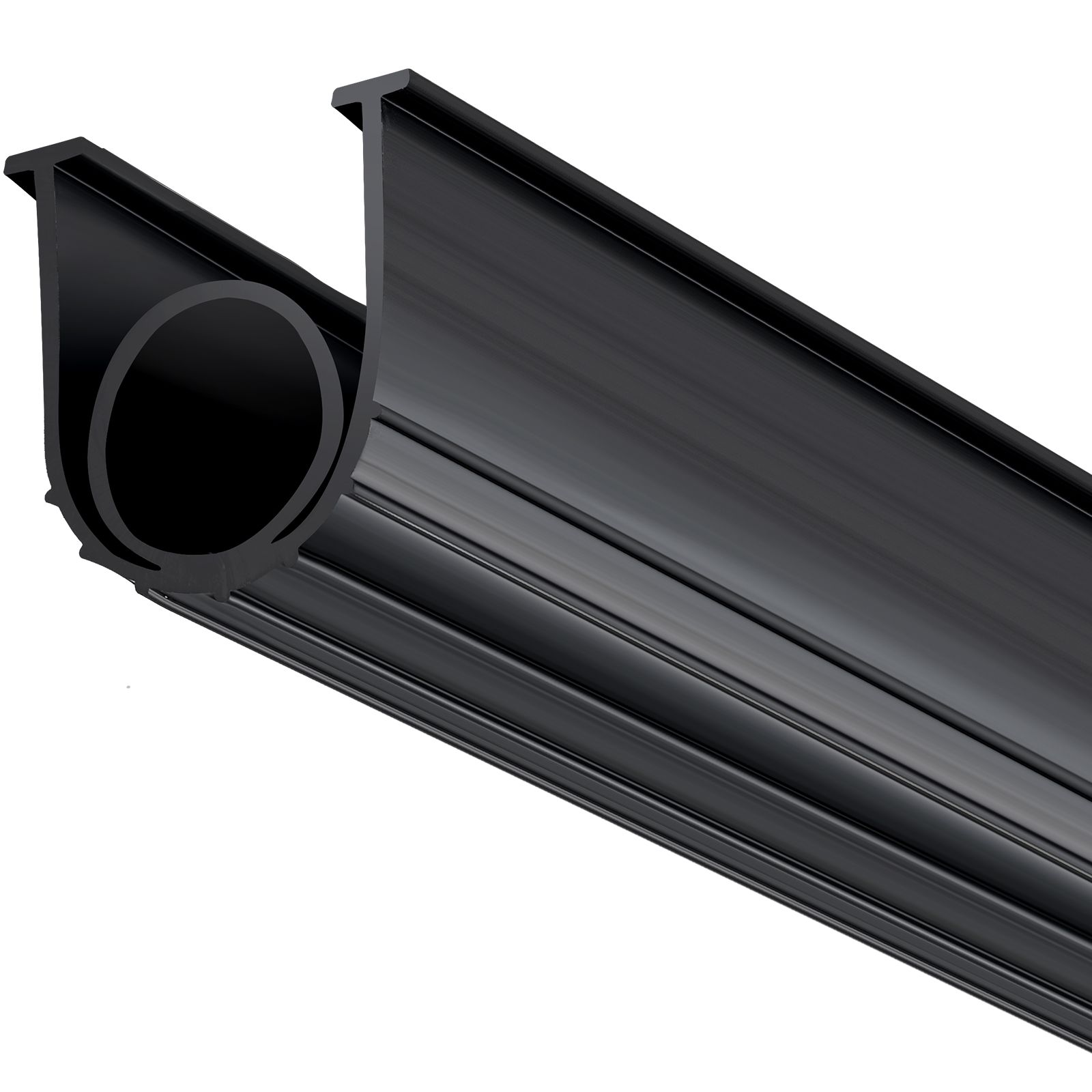 Garage Door Seals Bottom Rubber, U Shape +O Ring Combination Garage Door Bottom Weather Seal, 20ft Weatherproofing Garage Door Seal, 5/16 inch T-ends and 3 3/4