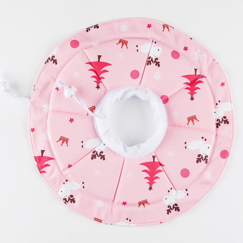 2 Pcs Size M Pink Comfortable Pet Recovery Collar | Waterproof Anti-Lick Collar for Cats & Dogs — image 2
