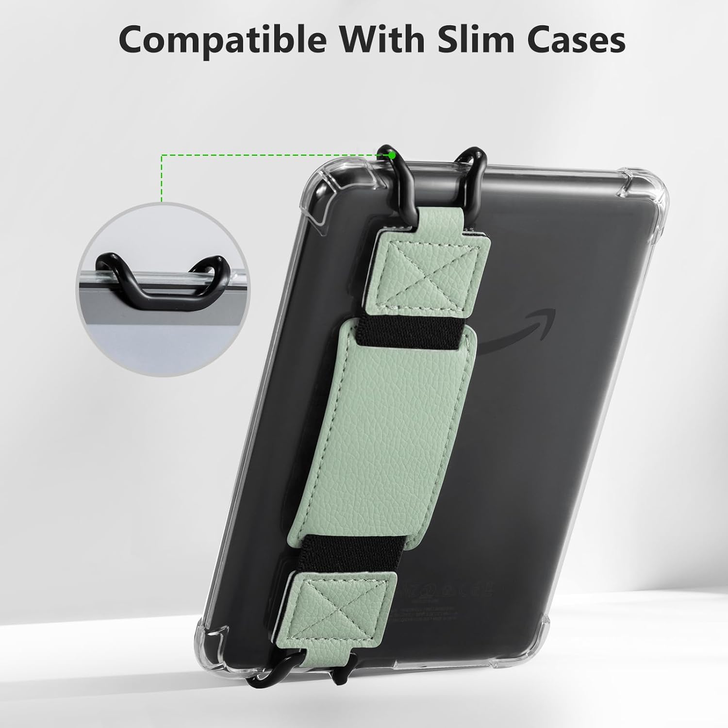 Elastic Green Handband for 6-7.5 inch E-book Tablet - High Stretch E-Reader Accessory — image 3