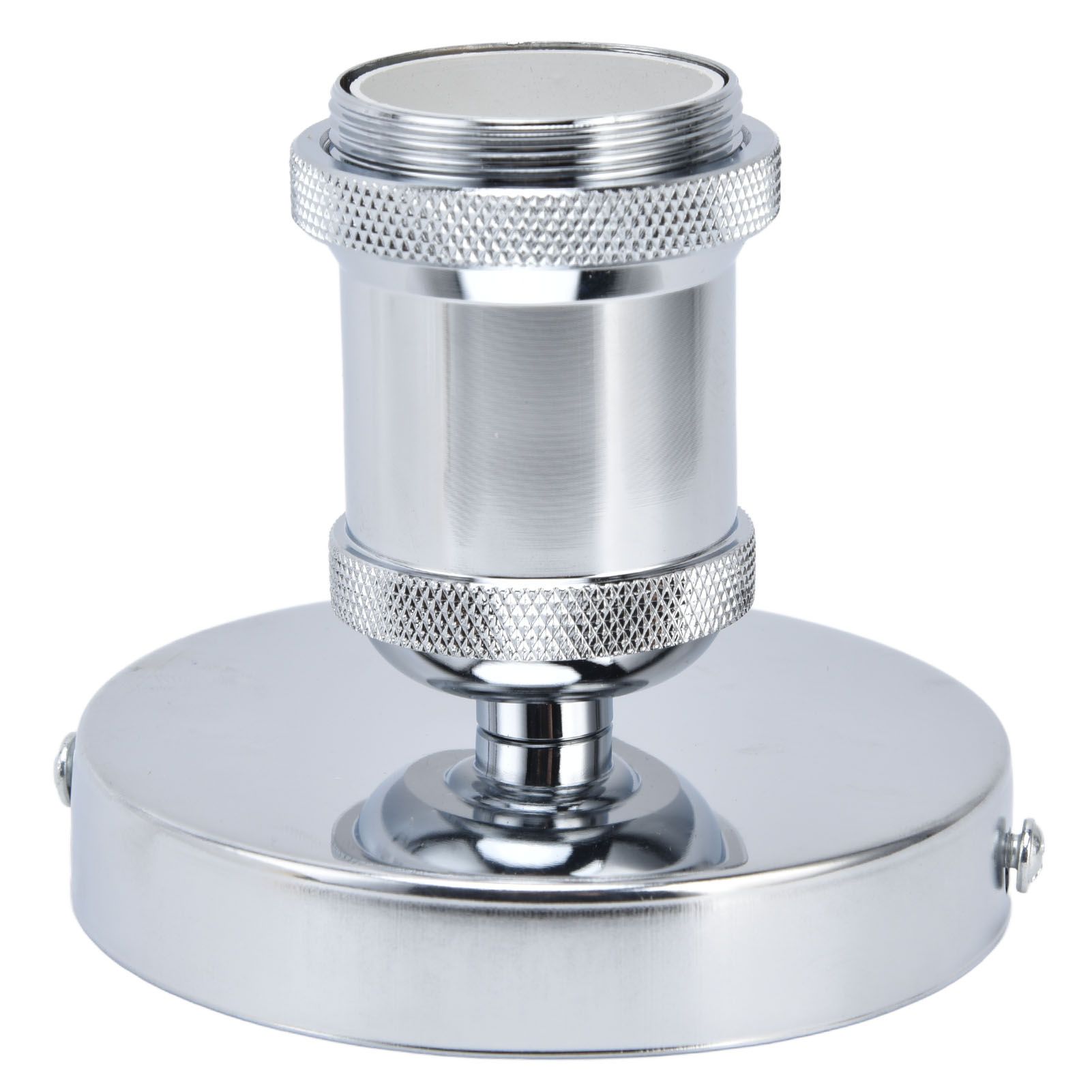 Vintage E26 E27 Lamp Socket Ceiling Lamp Holder with Accessories for Kitchen Bedroom Living Room 100‑240VSilver — image 4