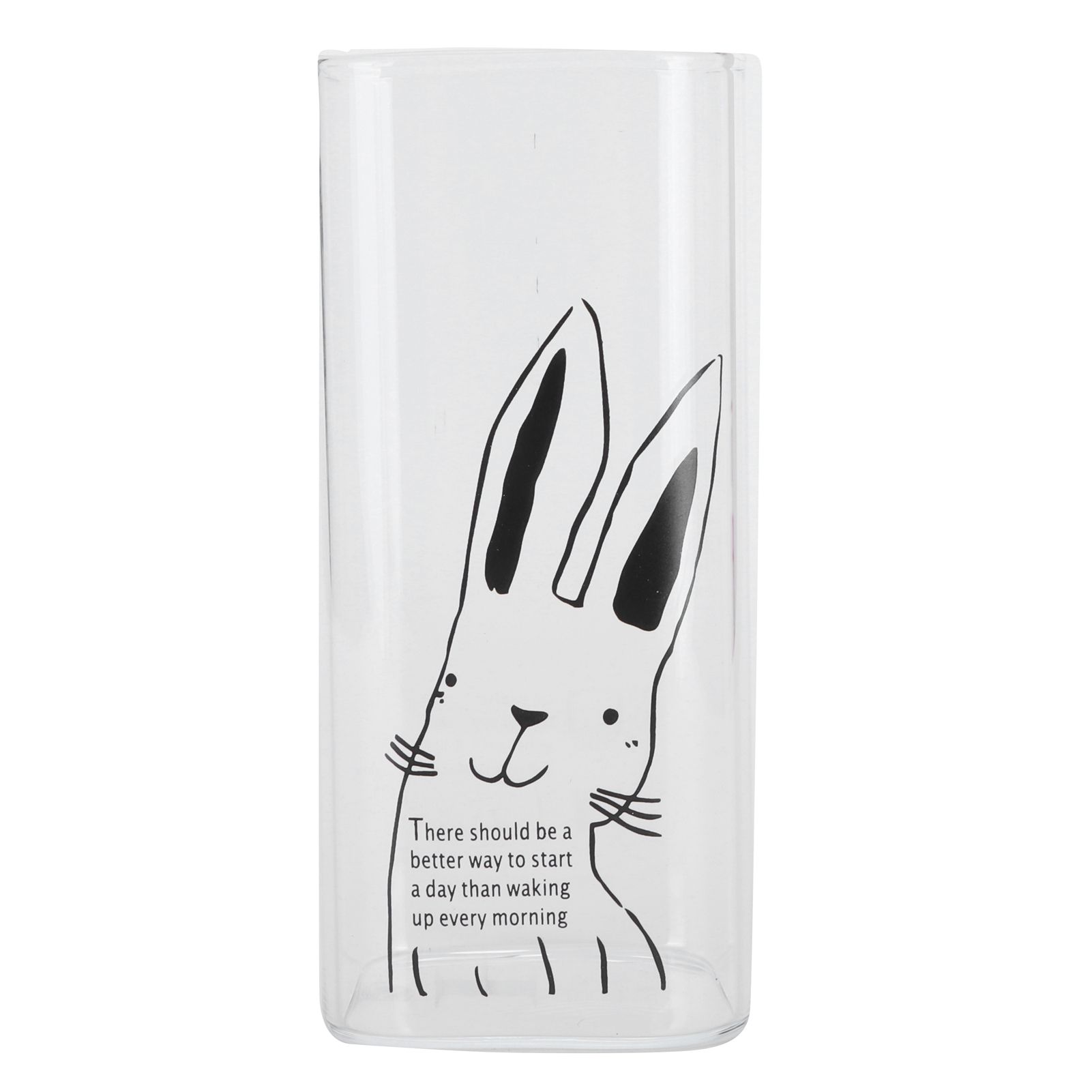 400ml Printed Pattern Milk Glass Mugs Tea Coffee Breakfast Milk Glass Cup DrinkwareRabbit