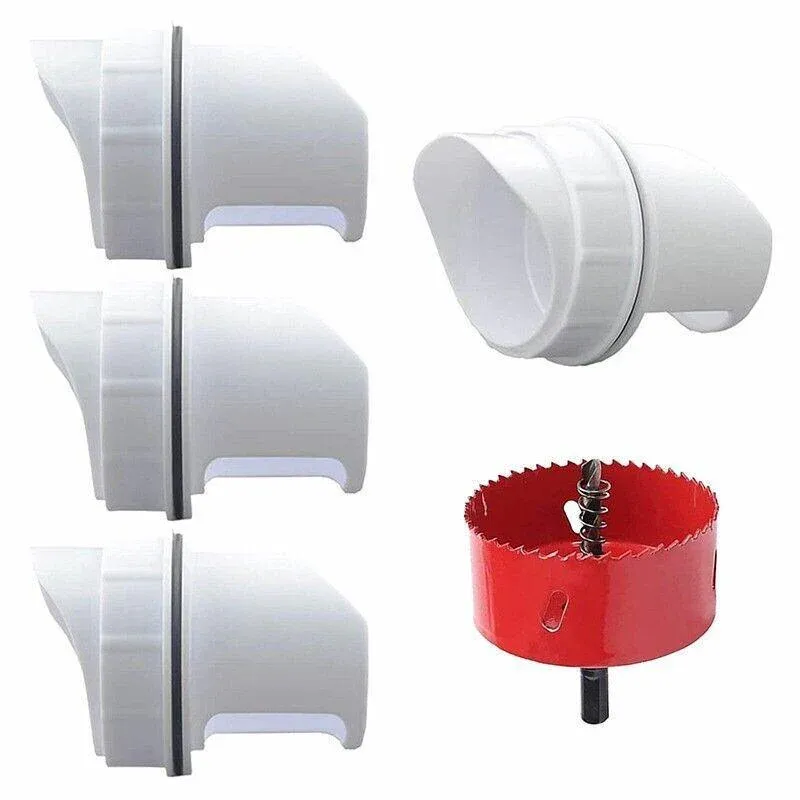 Poultry DIY Port PVC Gravity Fed Chicken Feeder for Hen Coop Farm Bucket Kit - 1 PC Hole Saw — image 3