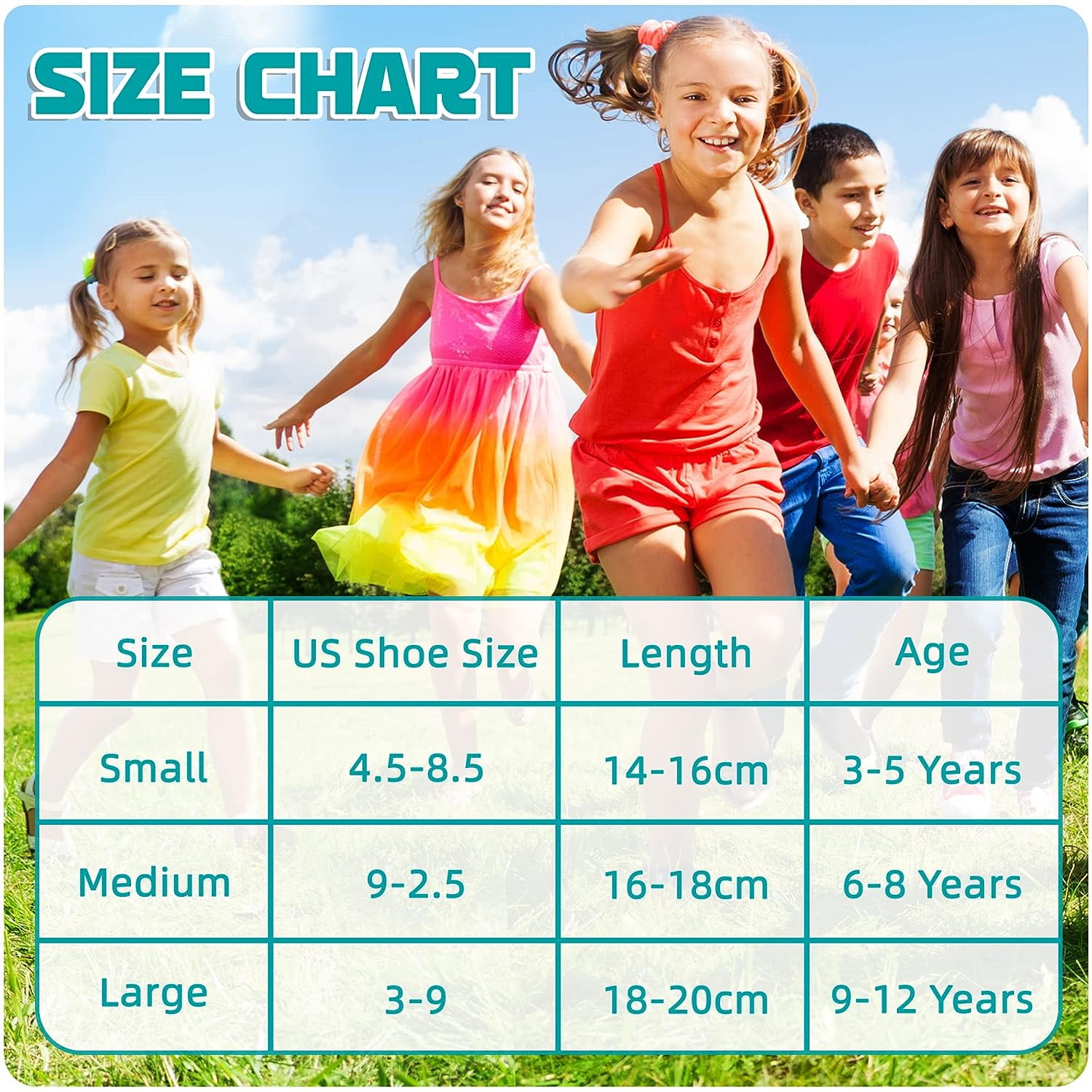 Kids Athletic Crew Socks Boys Girls Cotton School Uniform Casual Basic Socks 6 Pairs 9 - 12 Years Black — image 6