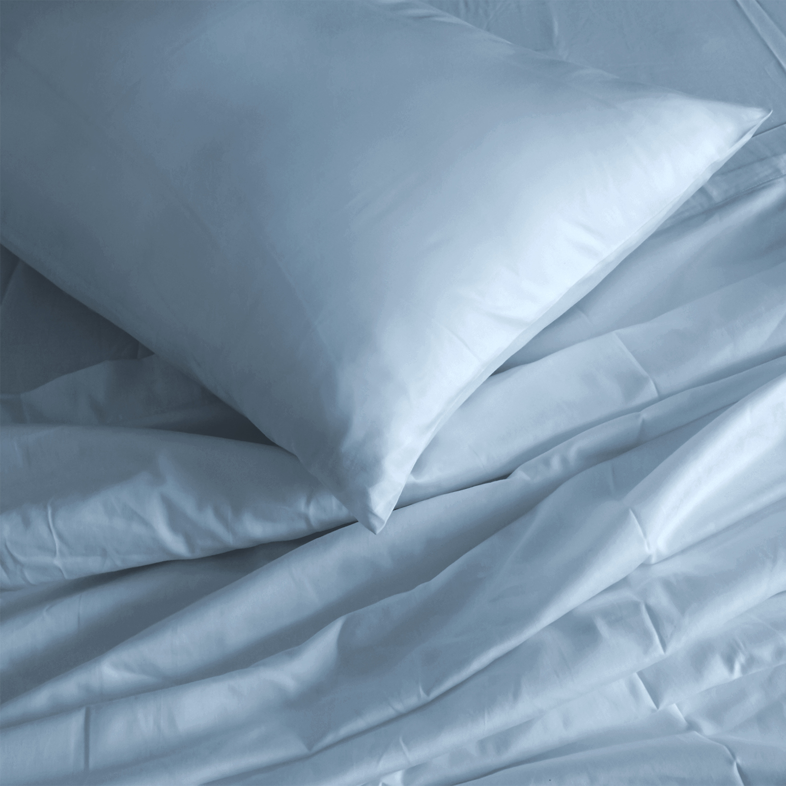 Royal Comfort 1000TC Hotel Grade Bamboo Cotton Sheets Pillowcases Set Ultrasoft - King - Blue Fog โ image 5