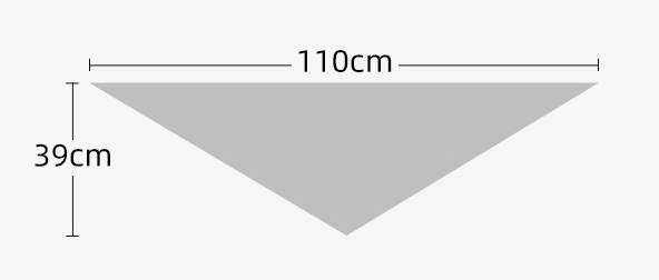 2-Piece Black Elegant Wool Blend Triangle Scarf - Luxurious Knit Shawl for Women (39 × 110cm) — image 4