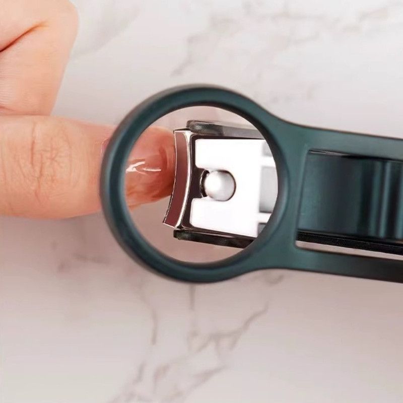 Magnifying Glass Nail Clippers for Seniors, Anti-Splash, Effortless Nail Cutter for Thick, Hard Nails—Green — image 5