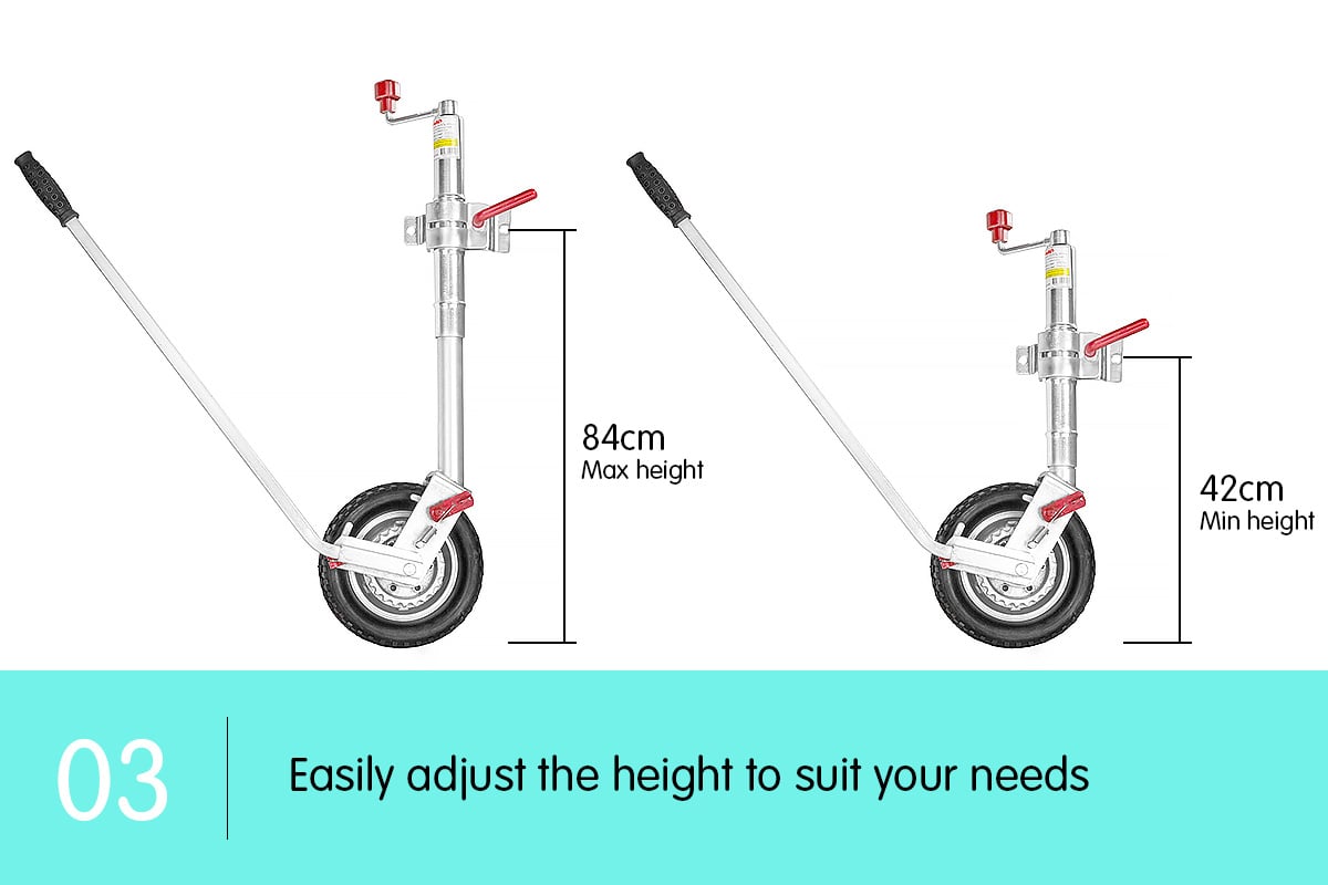Alko 10in Ratchet Trailer Boat and Caravan Jockey Wheel — image 5