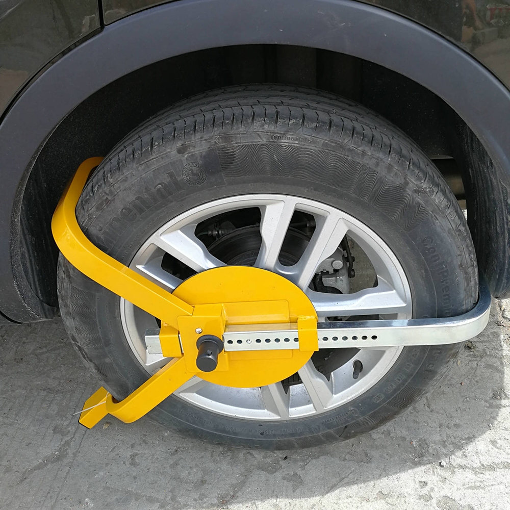 Heavy Duty Wheel Defender Lock Clamp Tyre Lock 13" 14" 15" Car Caravan Trailer — image 4
