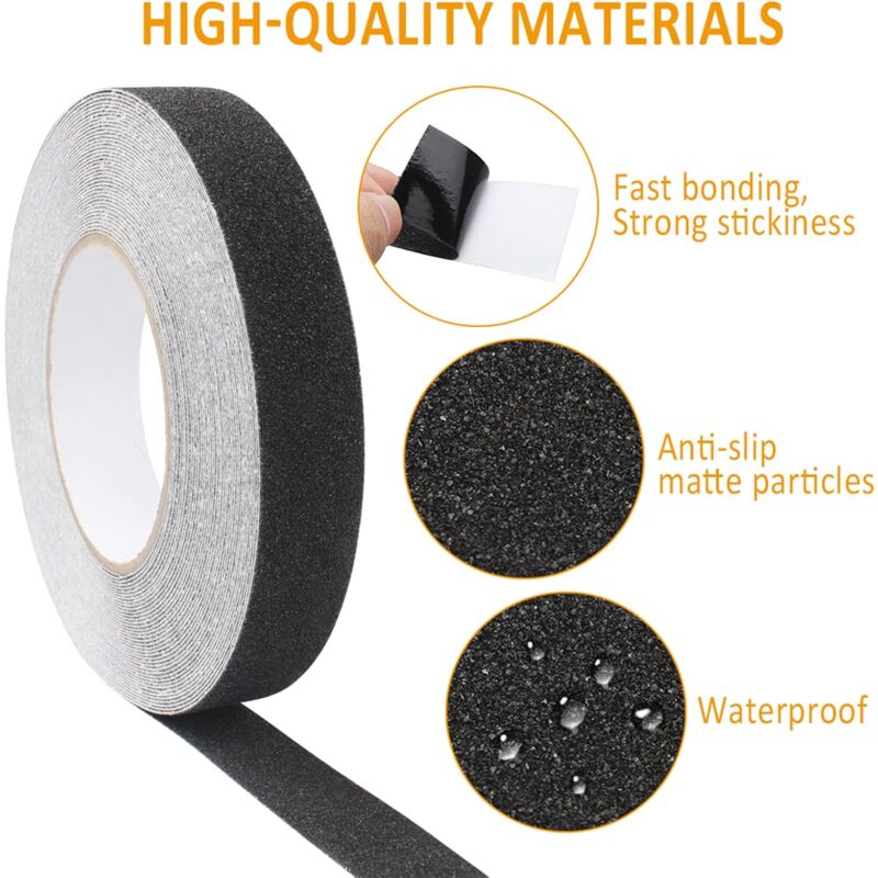 Anti Slip Tape, 15M25Mm Anti Slip Tape For Stairs Adopts Self-Adhesive Design, Pvc Anti Slip Tape For All Kinds Of โ image 3