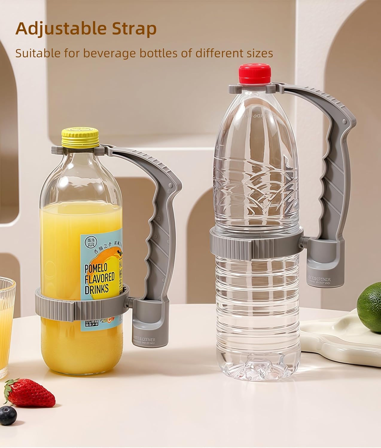 Adjustable Anti-Slip Grip Assist Handle for Large Drink Bottles 2 Pack โ image 4