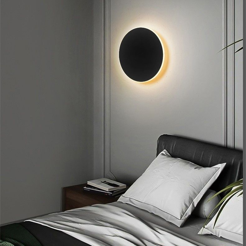 30CM White Regular Eclipse LED Wall Light Stepless Dimming — image 5