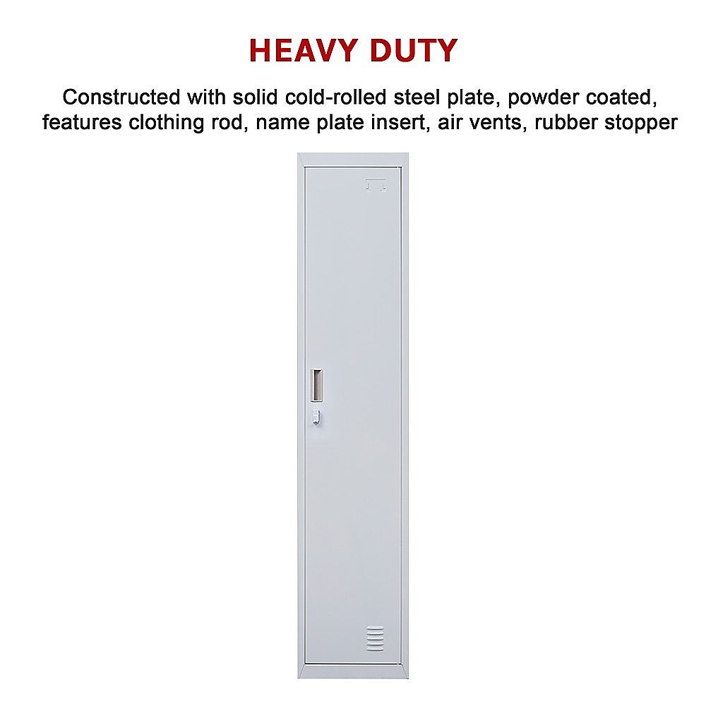 One-Door Office Gym Shed Clothing Locker Cabinet — image 7