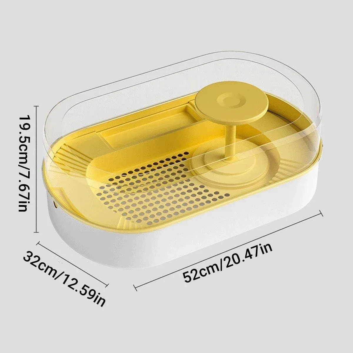 Small Turtle Feeding Tank Basin Aquarium Feeding Box for Turtles Reptiles - Green — image 4
