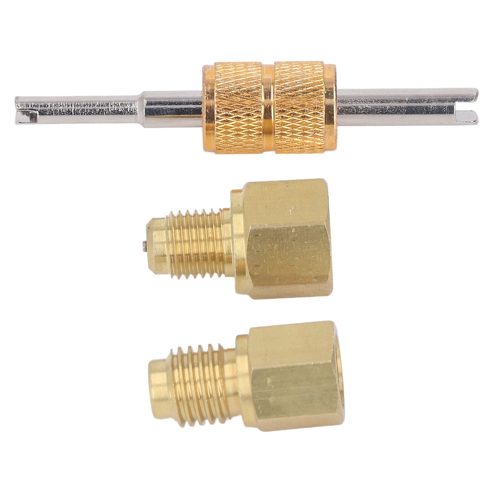Copper Refrigerant Tank Adapter 1/2 ACME to 1/4 SAE to 1/2 ACME Refrigerant Tank Adapter Fittings โ image 4