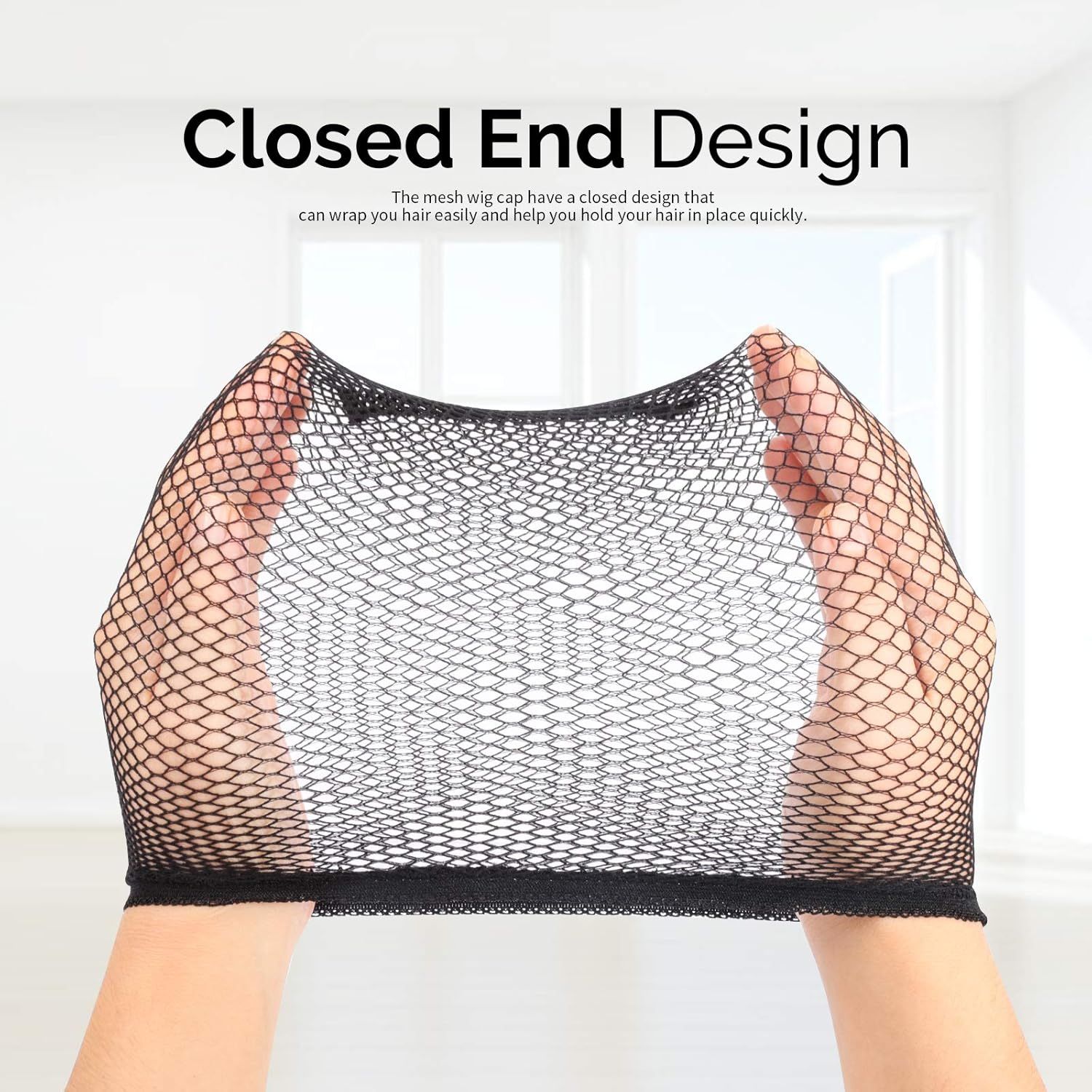 6PCS Black Mesh Wig Cap Net — image 3