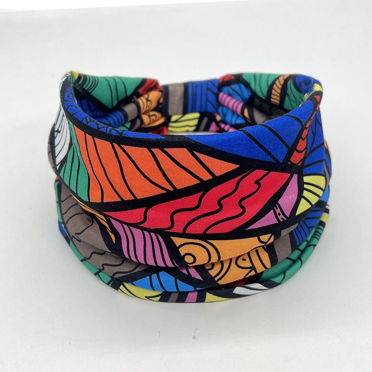 Wide Headbands for Women Fashion Vintage Hairband Vintage Design Headwrap Non Slip Knotted Hair Band Sport 4pcs โ image 5