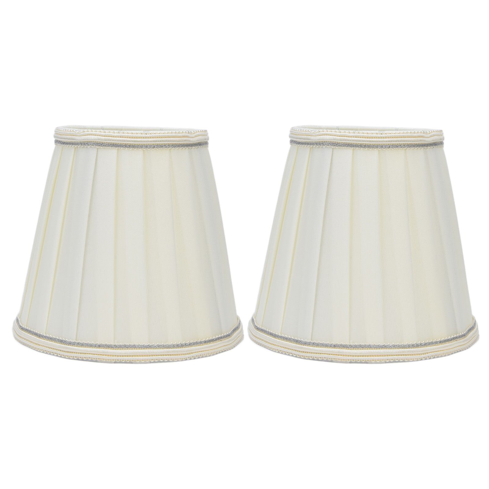 2 Pcs Double Small Lamp Shade Clip On Bulb Comfortable Material Barrel Fabric Lampshade for Table Chandelier Wall LampPX33