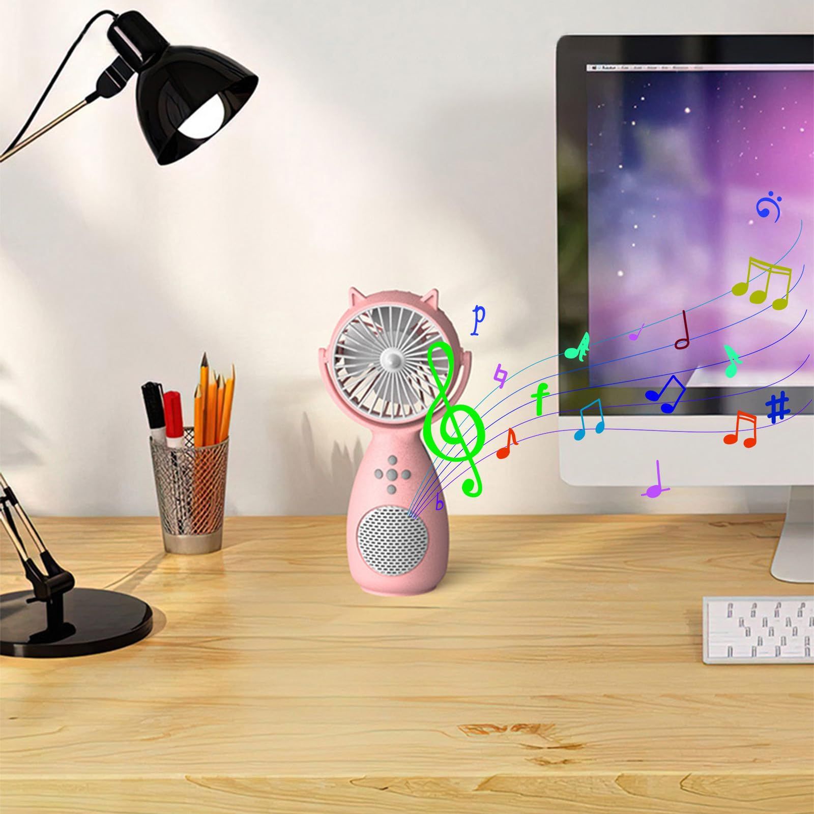 Wireless Speaker Portable Bluetooth Speakers Portable Handheld Mini Multifunctional Small Fan Bluetooth Speaker Integrated โ image 5