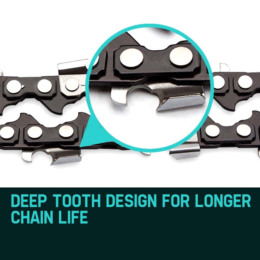 BAUMR-AG 2 x Chains for a 20" Bar Chainsaw, 76DL .325" Pitch .058" Gauge Low Kickback โ image 6