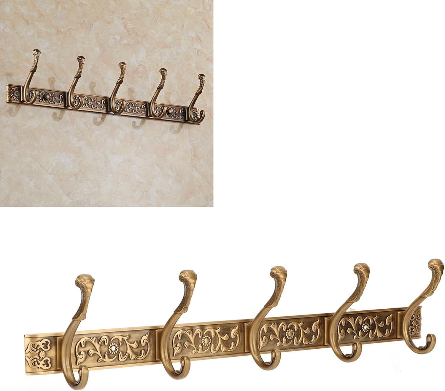 Coat Rack Wall Mount, Rail Wall Hook Behind Door Mounted for Coat Hat Clothes, Coat and Hat Hook Rail Wall Hooks โ image 3